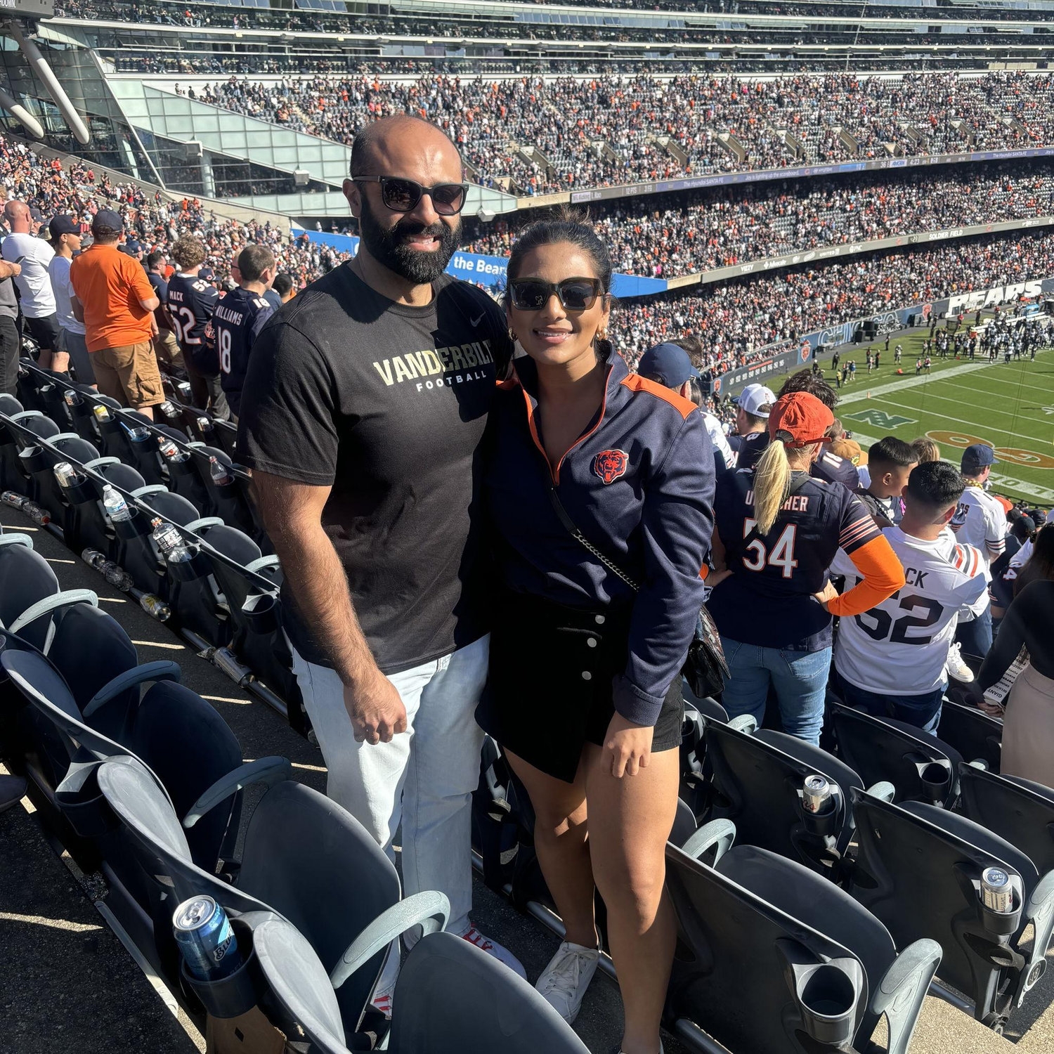 10.06.24 - Faraaz’s first Bears game at Soldier Field.