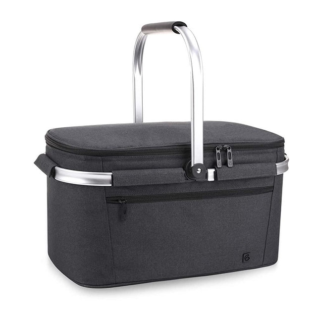 ALLCAMP OUTDOOR GEAR Picnic Baskets 22L (Large Black)