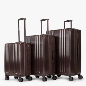 Ambeur 3-Piece Luggage Set in Walnut