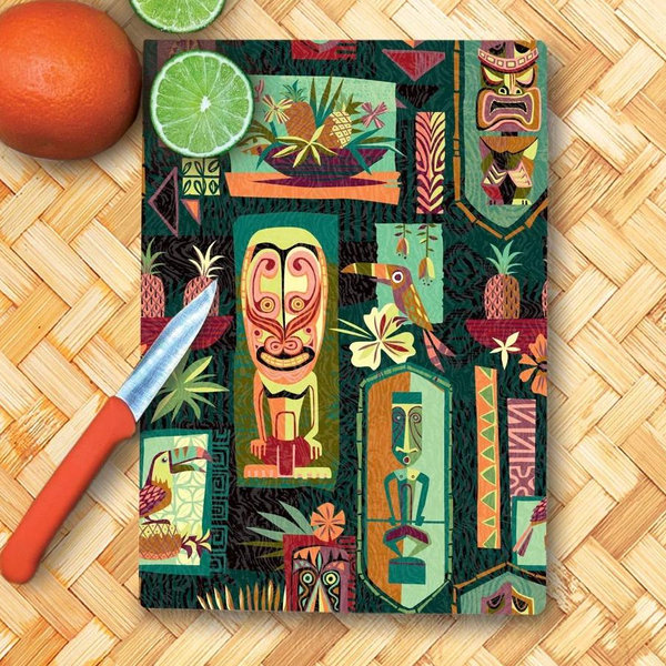 TikiLand Trading Co.'s 'Gateway to Tiki' Glass Cutting Board