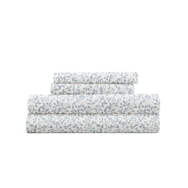 ienjoy Home Delicate Blossoms 4-P.c. Sheet Set, Full