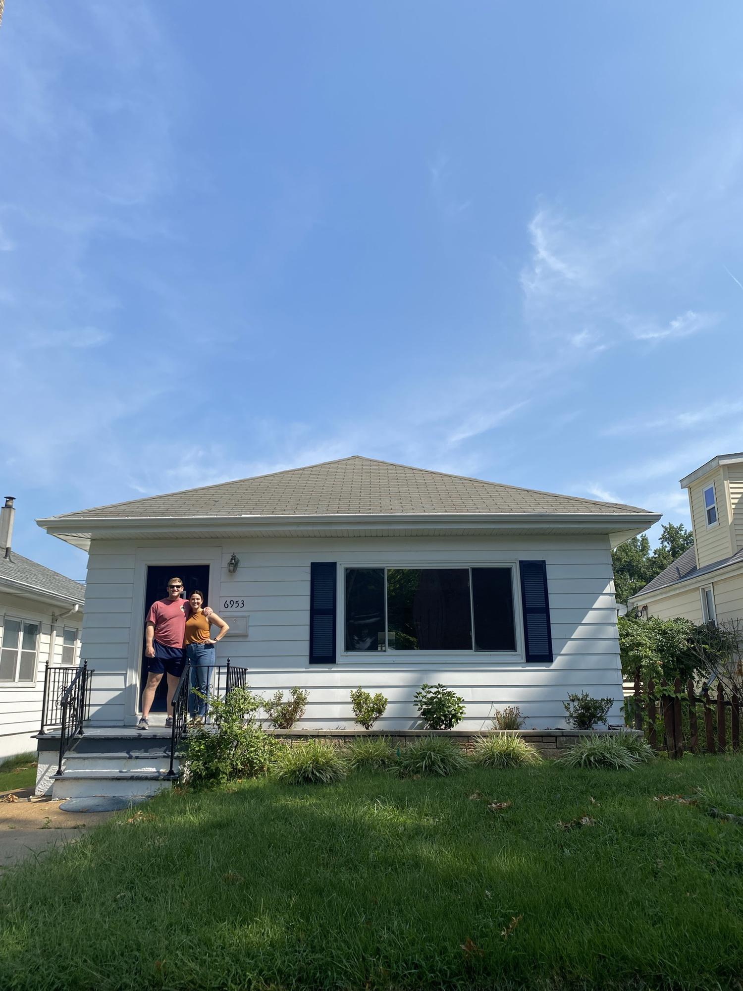 The day we closed on our house!