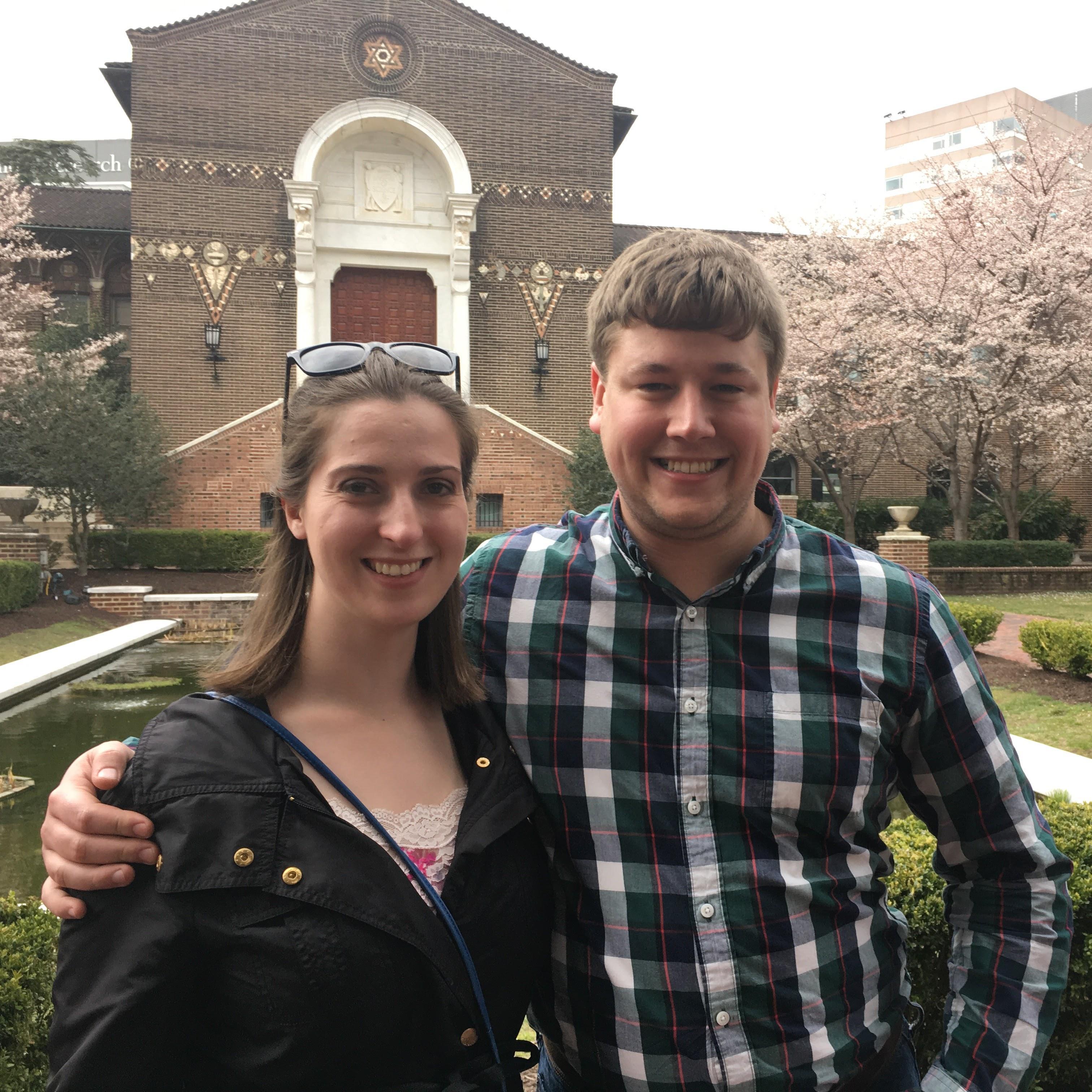 Outside the Penn Museum of Anthropology!