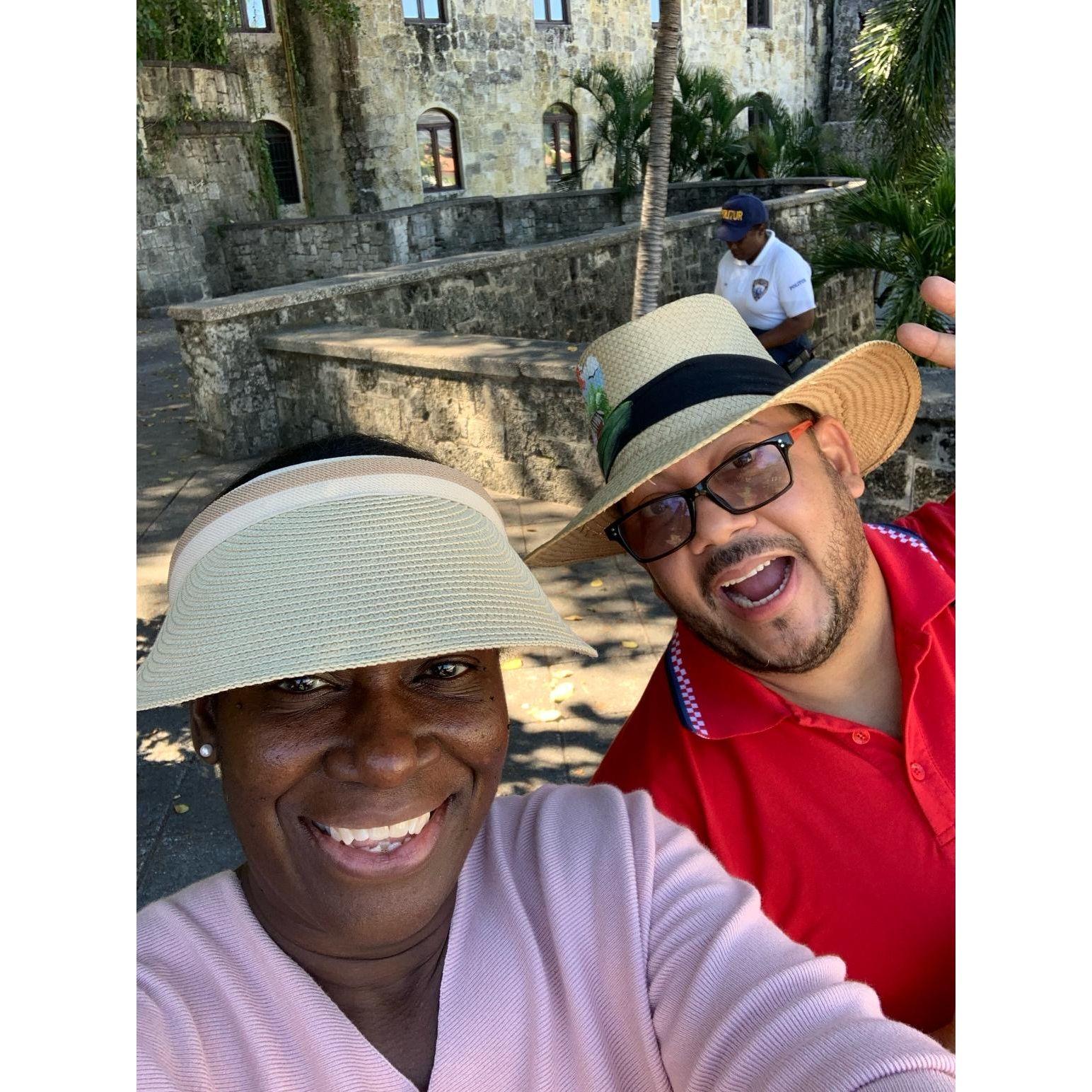 Our first date in historic Santo Domingo