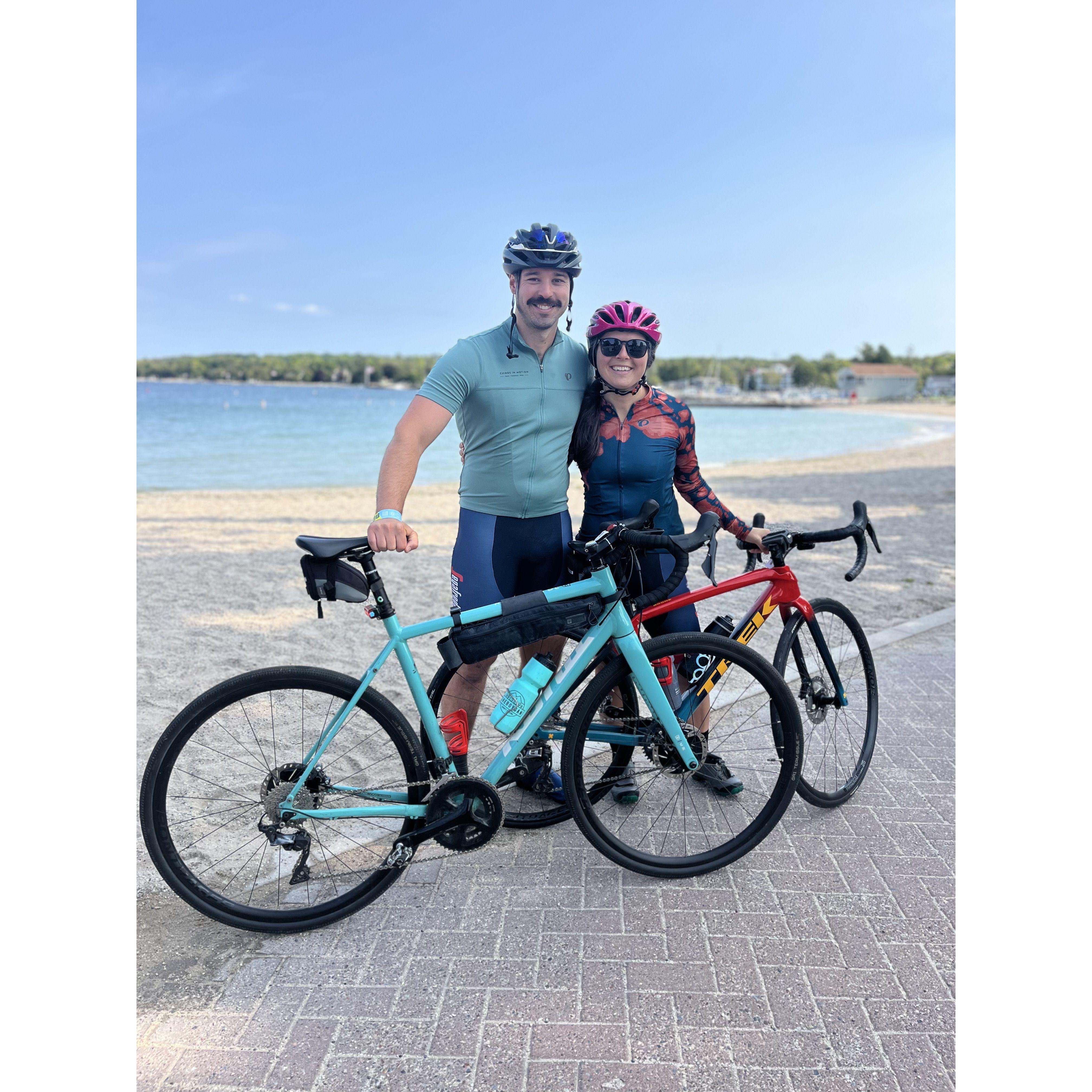 Near the halfway point during Emma's first 100 mile ride