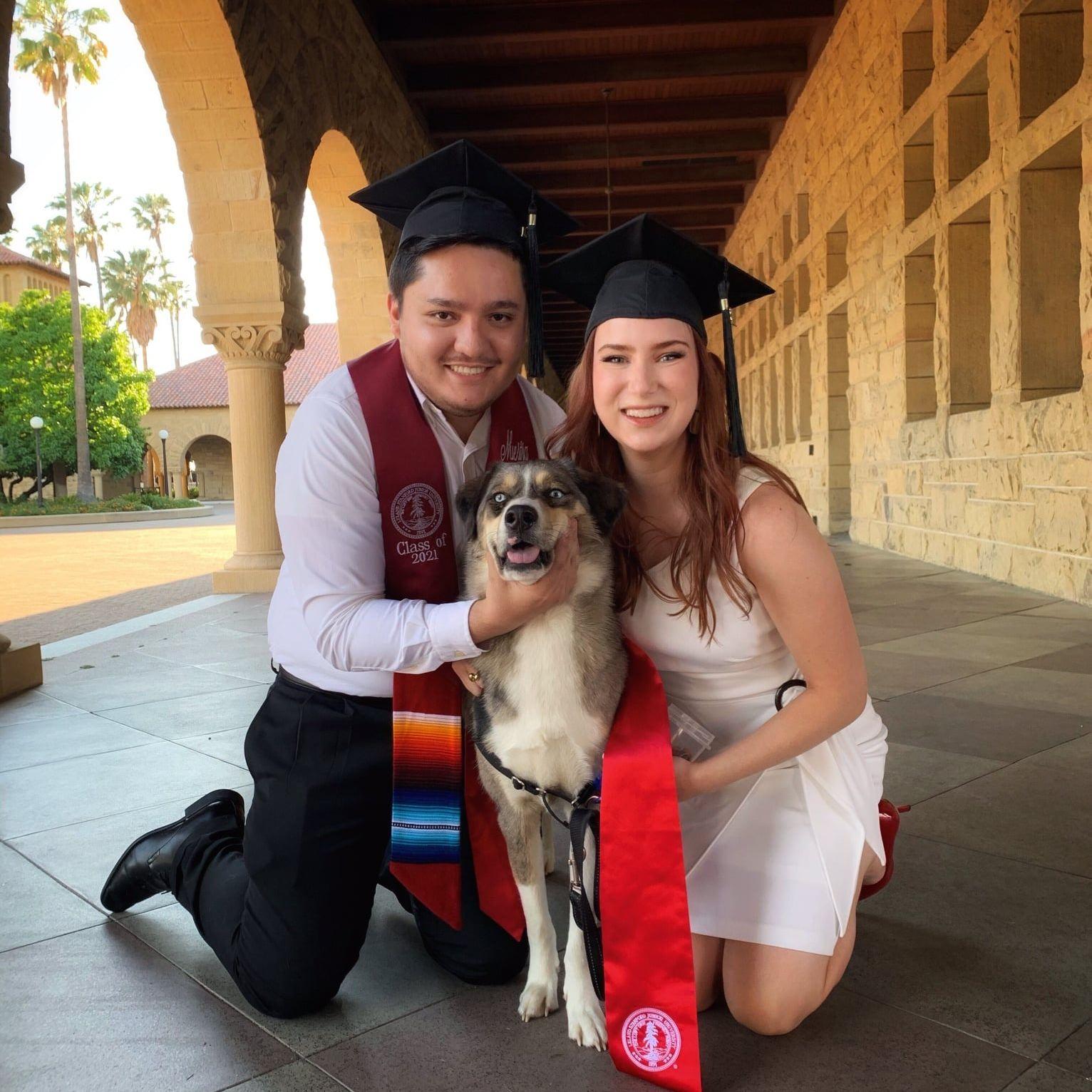 Us and Ollie after our Master's graduation!
