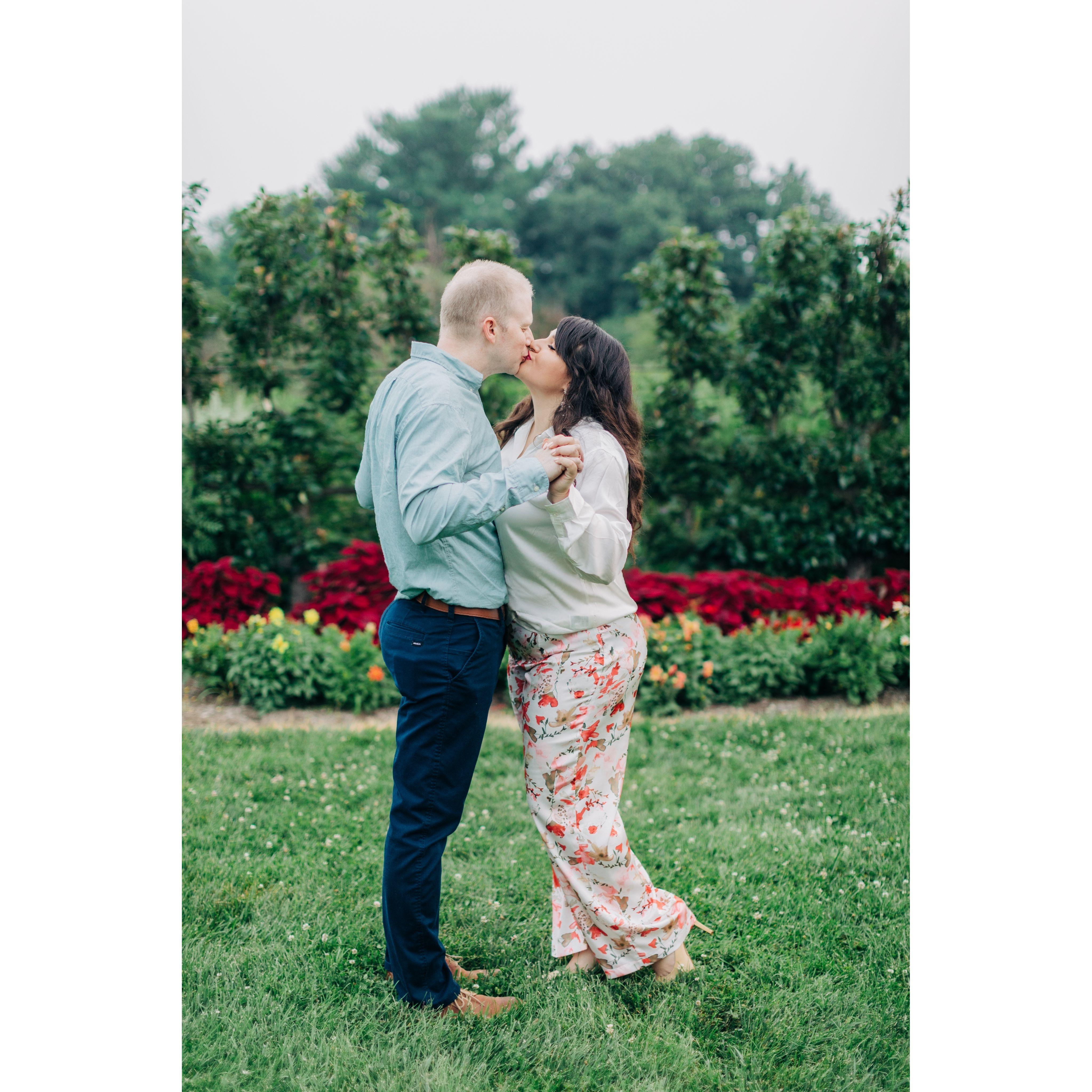 Sweet kisses in the UK Arboretum