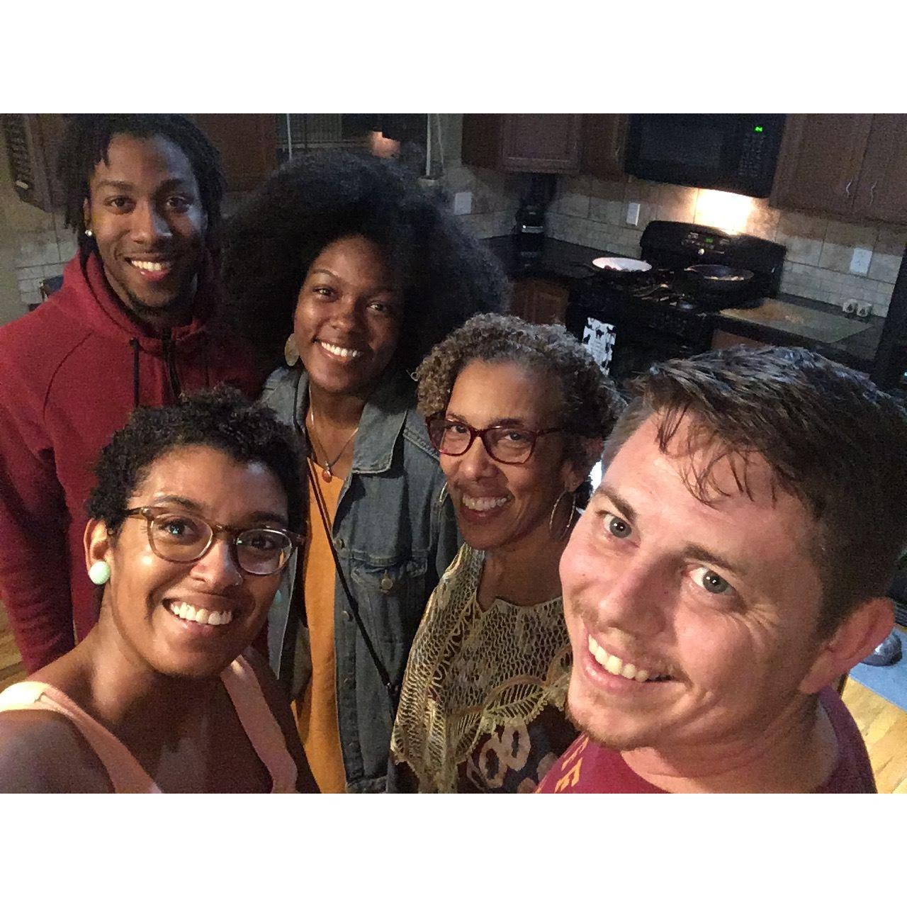 Kwanzaa celebration with Mom Mae and special guests/ baby cousins, Lil Man (Leroy) and Ciara Chanel (San Antonio, Dec. 2018)