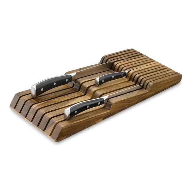 Williams Sonoma In-Drawer 15-Slot Knife Organizer, Walnut