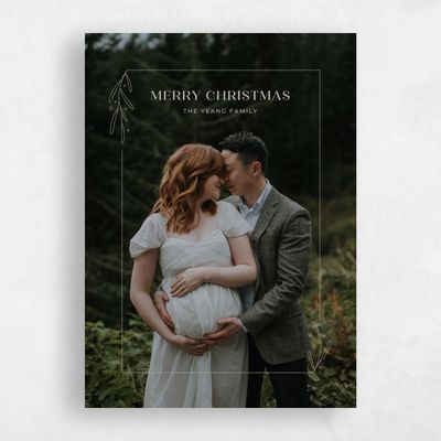 Grey Holiday Card - Cozumel