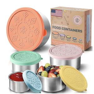 Stainless Steel Containers with Lids - Bright Collection