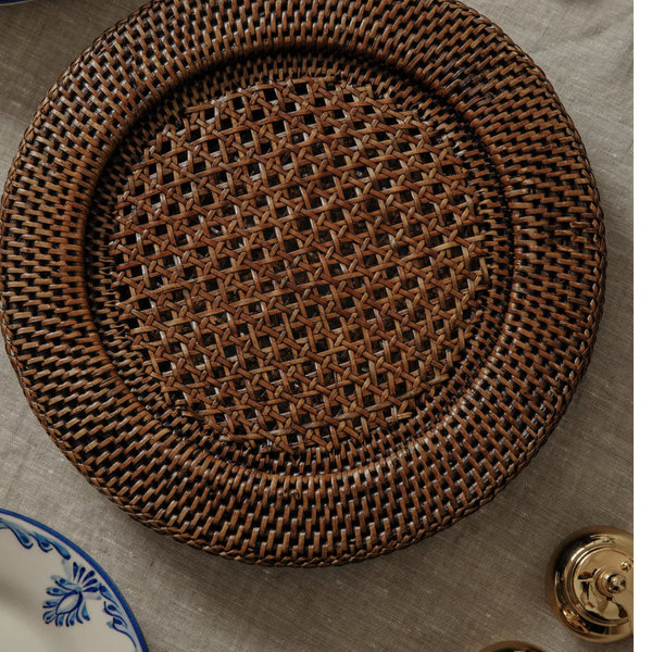 Rattan Charger, Brown