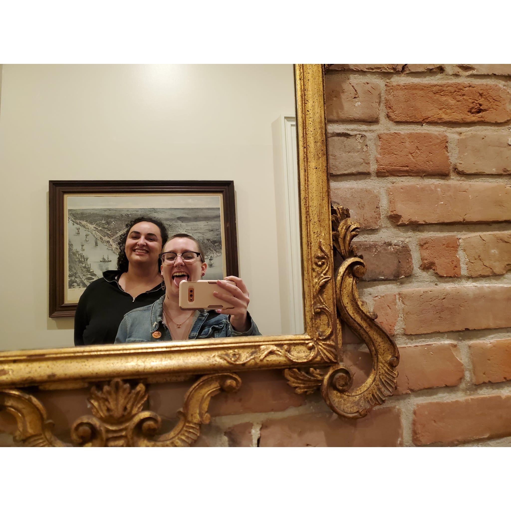 Having fun in New Orleans, fully engaged.