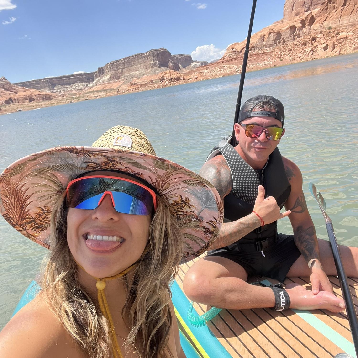 Checking off our bucket list at Lake Powell, Utah.
