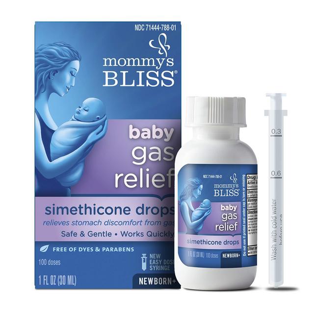 Mommy's Bliss Gas Relief Drops Bottle, Ginger extract flavor, 1 Fl Oz