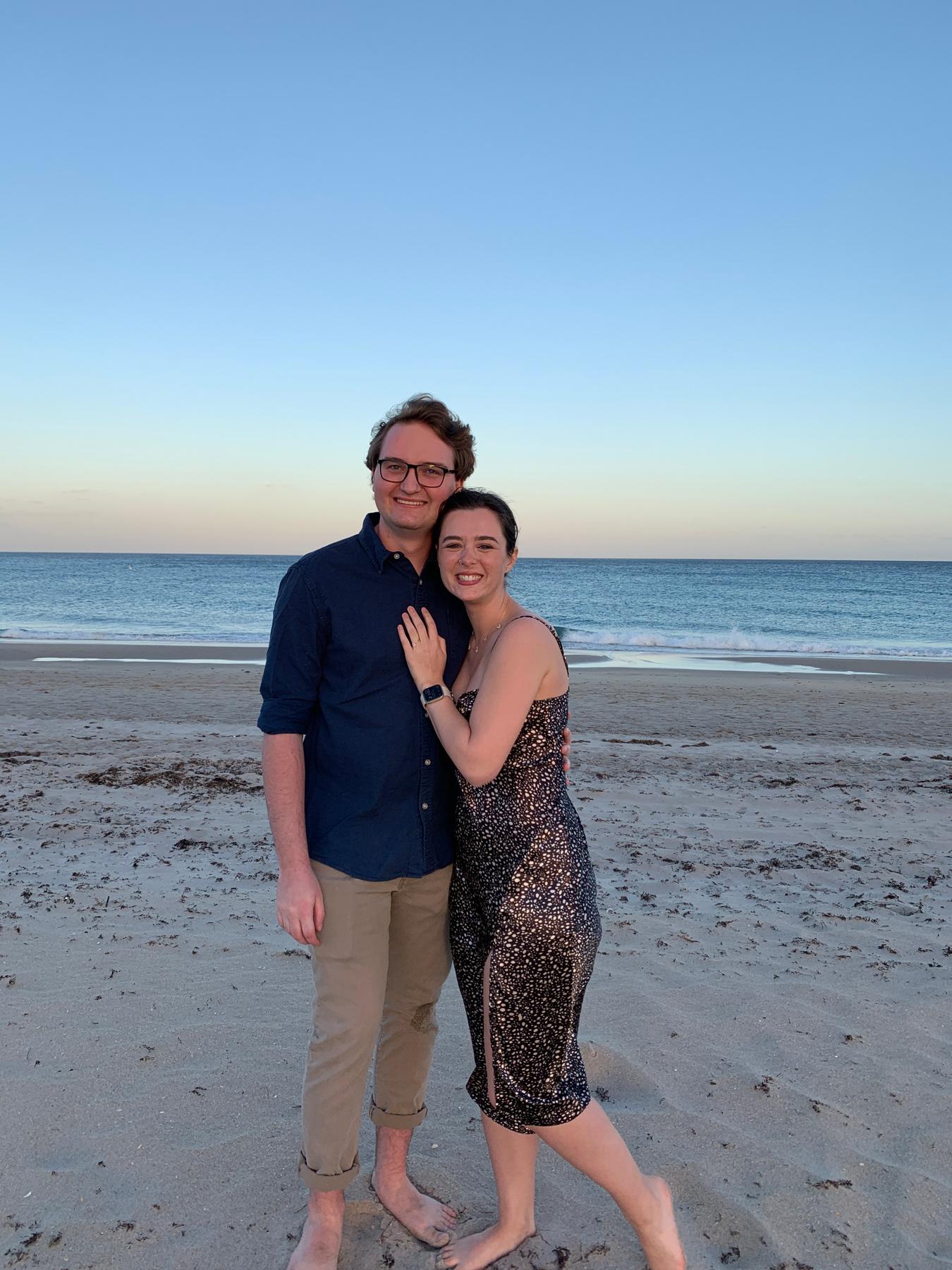 Gordon proposed to Lexi on February 12th, 2023 in Delray Beach, Florida shortly after they celebrated their five year anniversary.