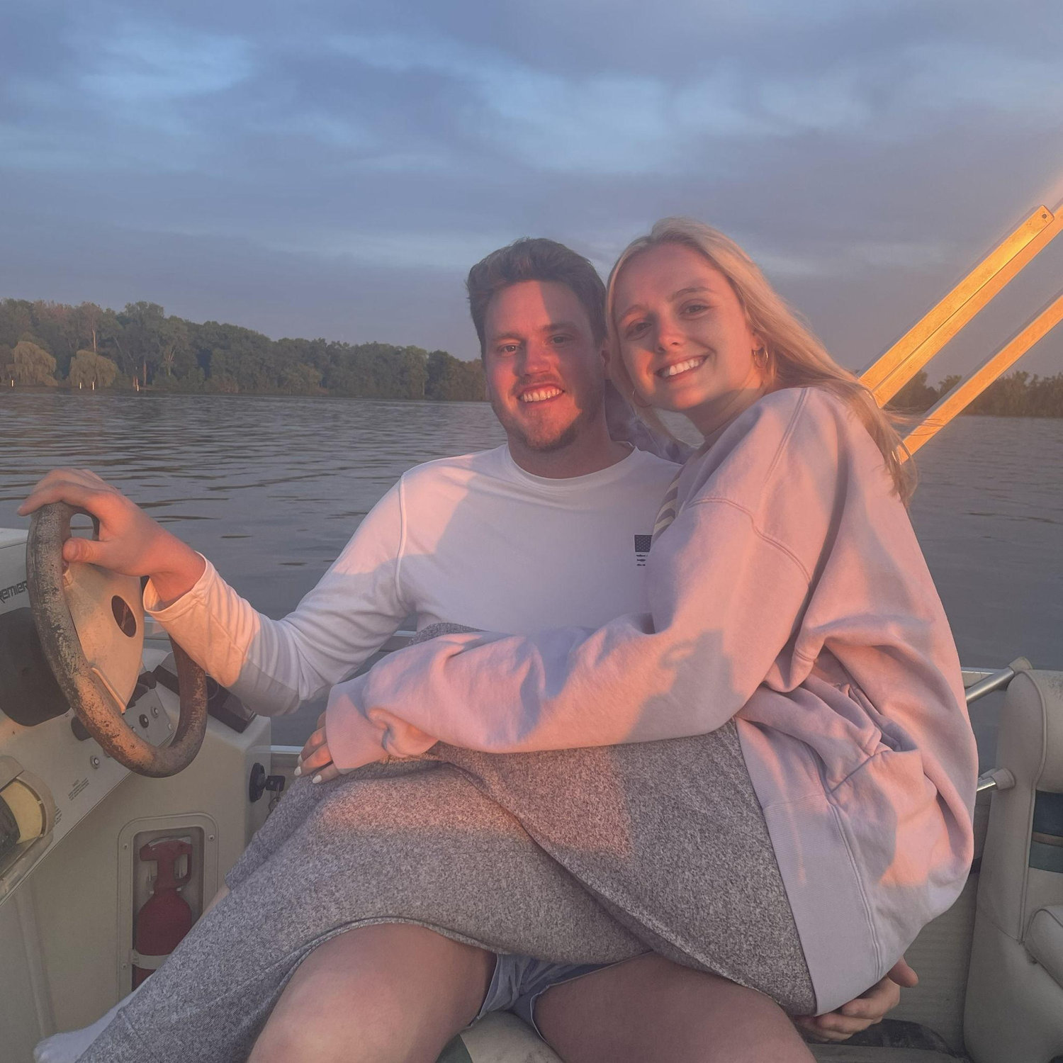 On the boat