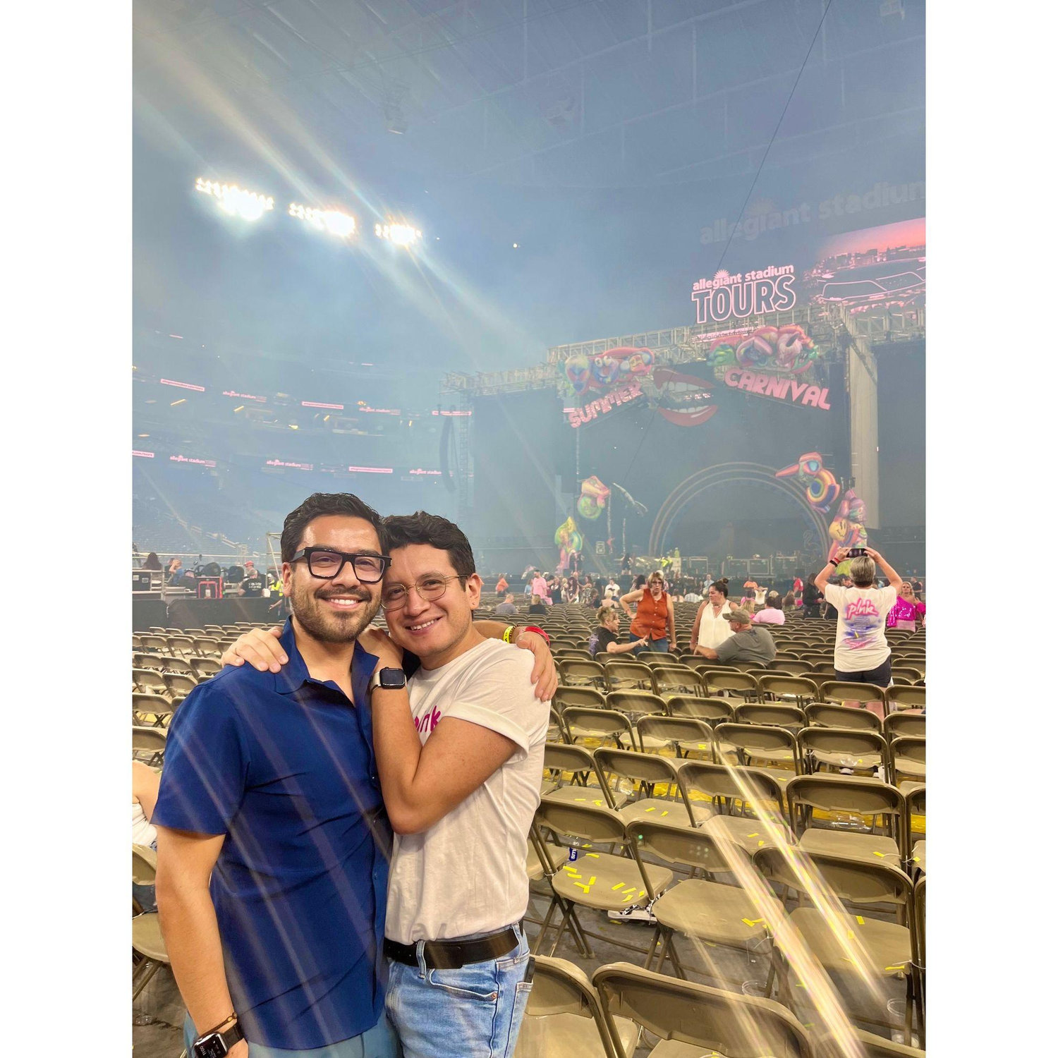 Seeing P!NK live on tour (LOVE pink).