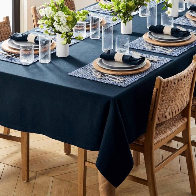 Williams Sonoma Pantry Tablecloth, 70" X 108", Navy