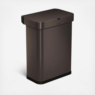 Stainless Steel Rectangular Voice & Motion Sensor Trash Can