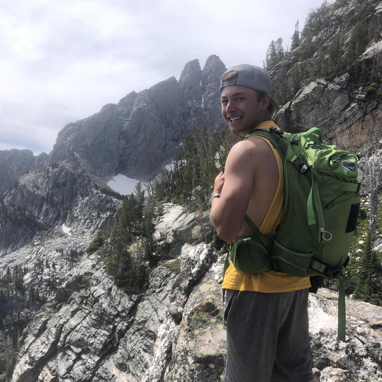 Our first trip to the Tetons! A black bear walked within a mile of us the whole time up the trail!
