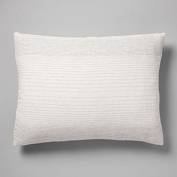 Belgian Flax Linen Graduated Stripe Duvet Cover + Shams