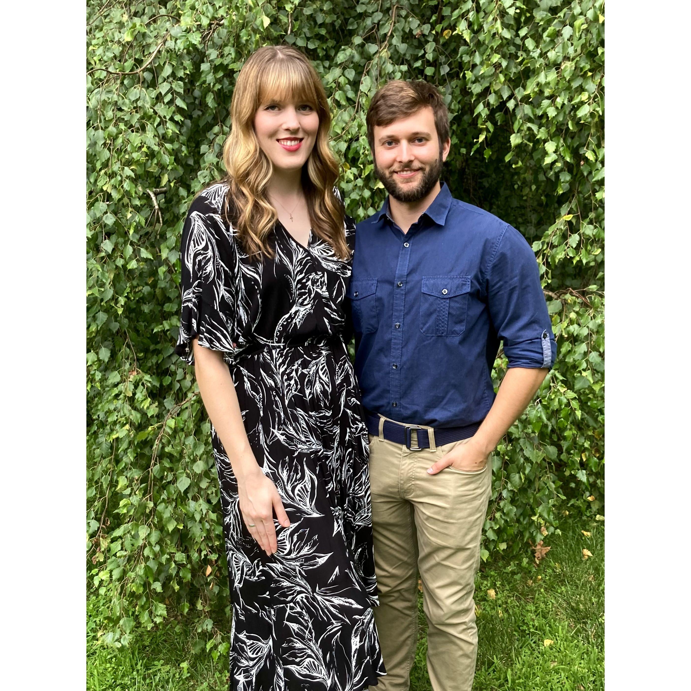 Before a celebratory dinner