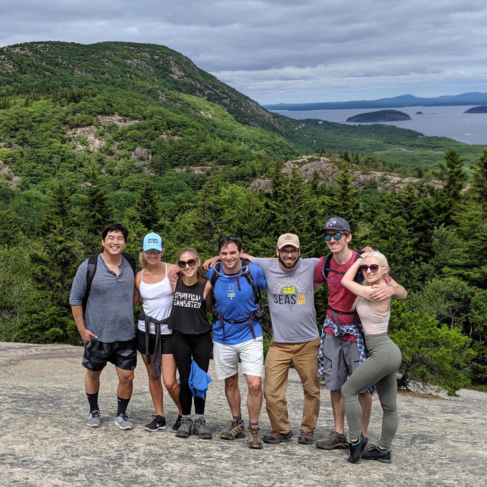With our siblings and their partners in Acadia