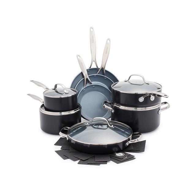 GreenPan Valencia Pro Ceramic Nonstick 16-Piece Cookware Set