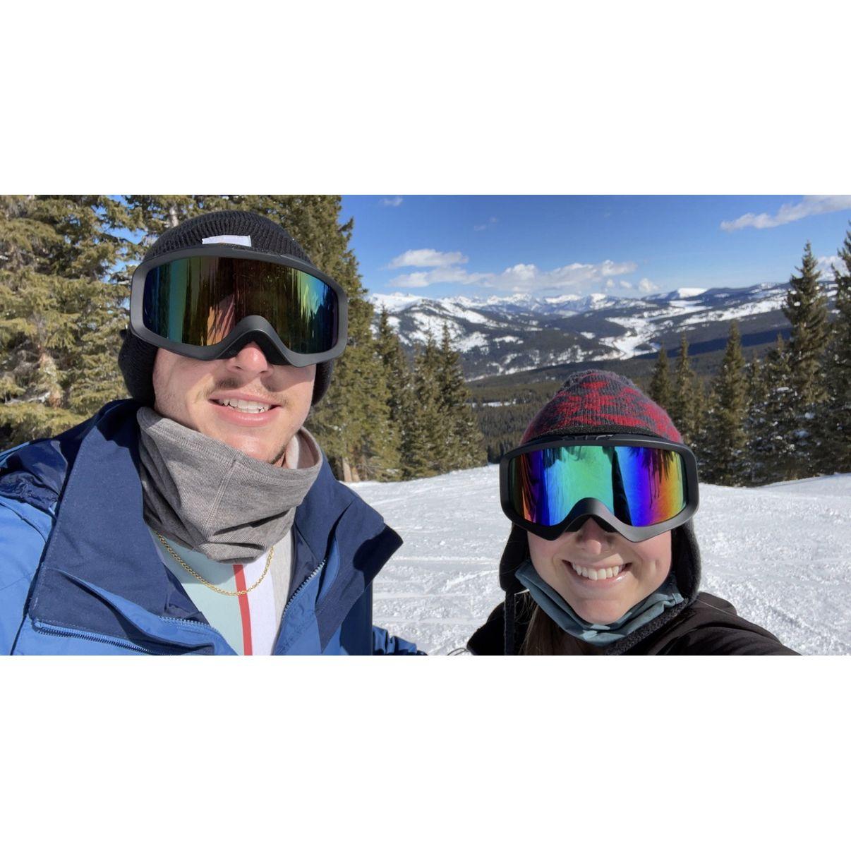 Skylar's first time skiing