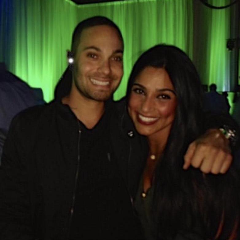 Our very first picture together, 2013 Nike Sales party at the Portland Art Museum. Matt proposed in this same location, 6 years later.