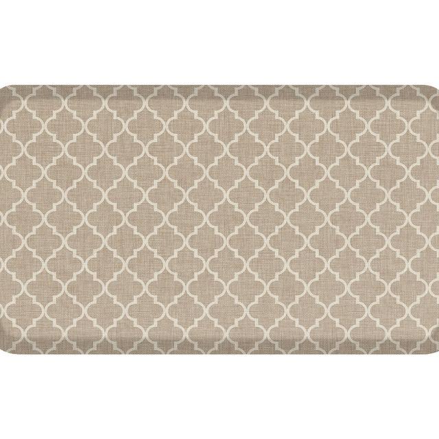 GelPro Elite Mat Decorator Collection Lattice in Wheat