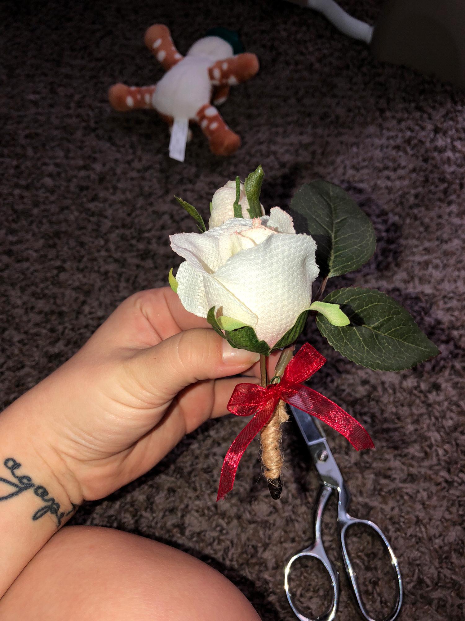 Caleb’s boutonnière