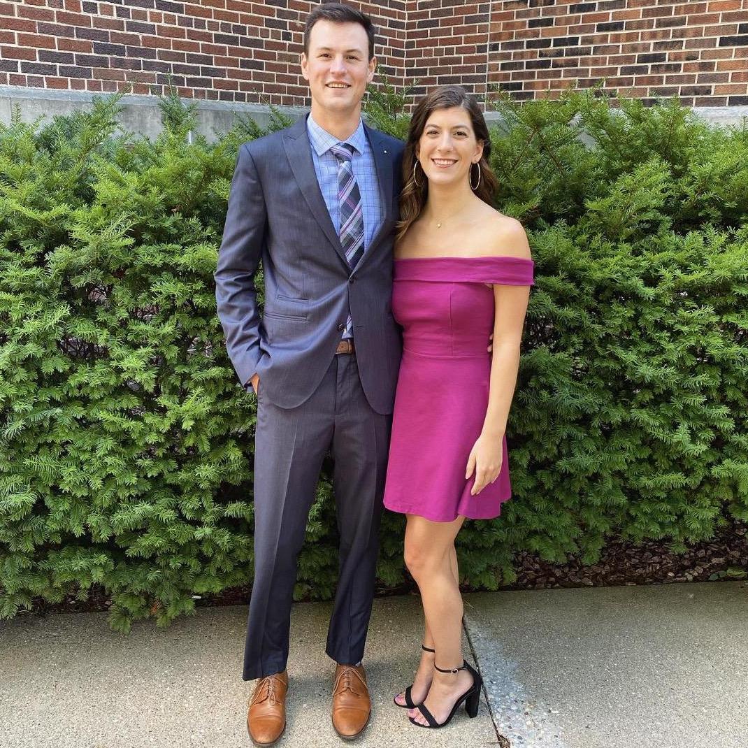 Getting dressed up for his cousin's wedding!