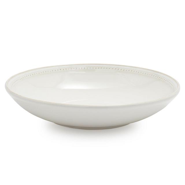 Pearl Stoneware Pasta Bowl