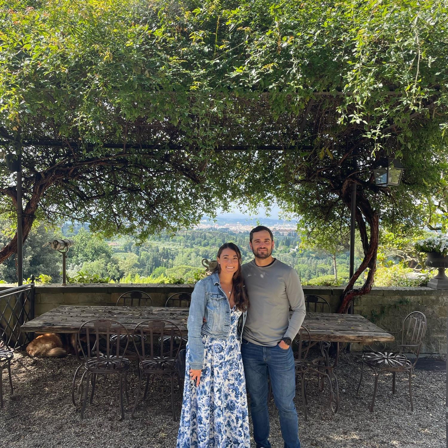 First trip to Italy together to look at venues