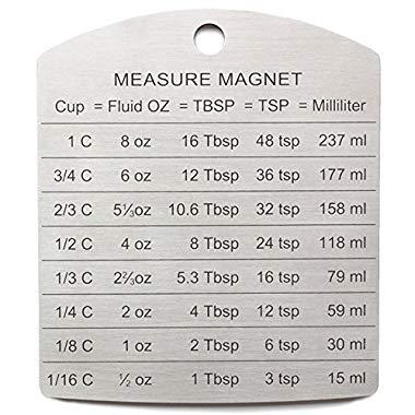 RSVP Endurance Stainless Steel Measure Conversion Magnet
