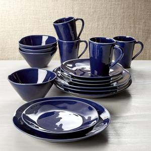 Marin Dark Blue 16-Piece Place Setting