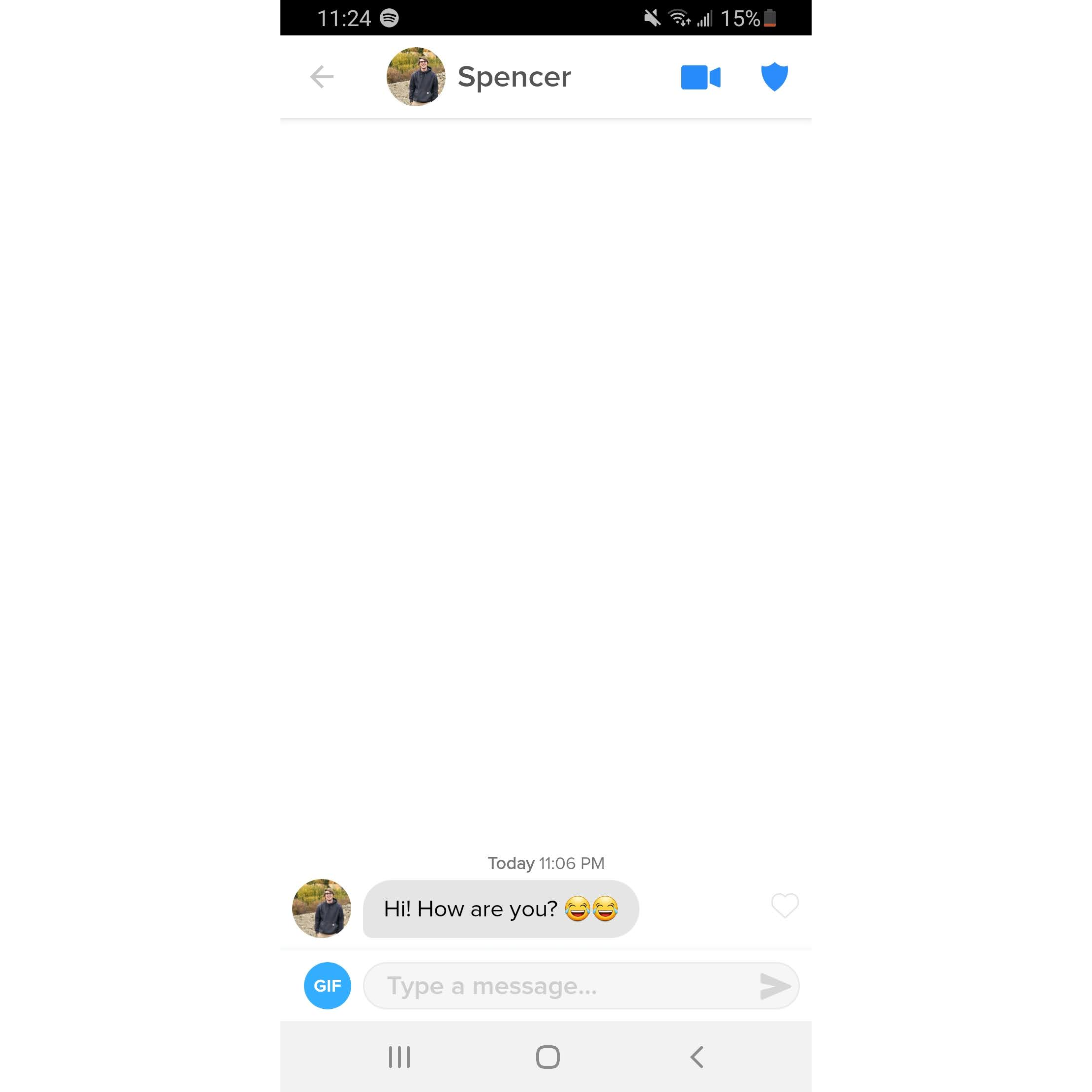 How it all started in October 2020 after "matching" on Tinder. Little did Spencer know, Amanda joined Tinder just to swipe right on him and see what would happen!