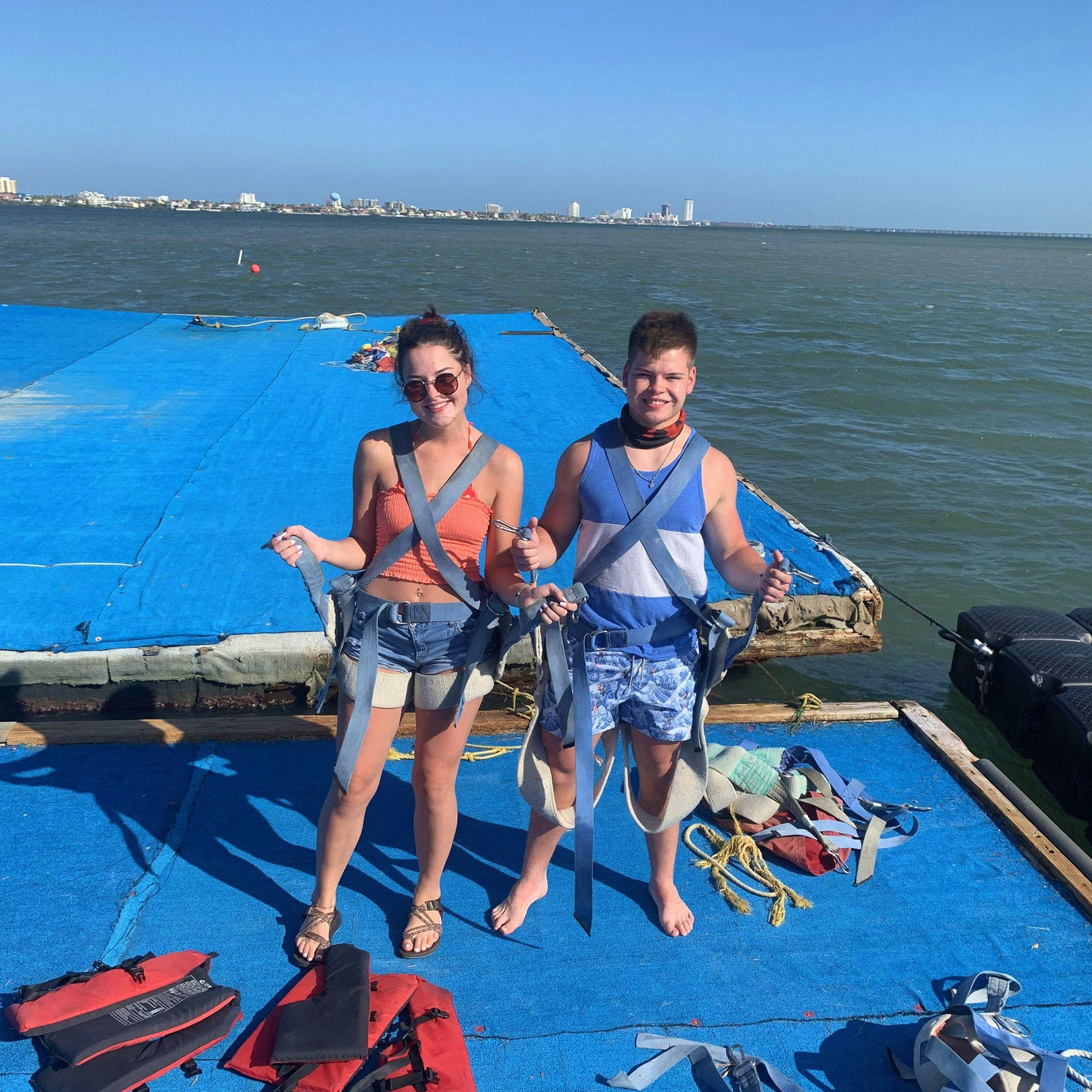 Our first time parasailing