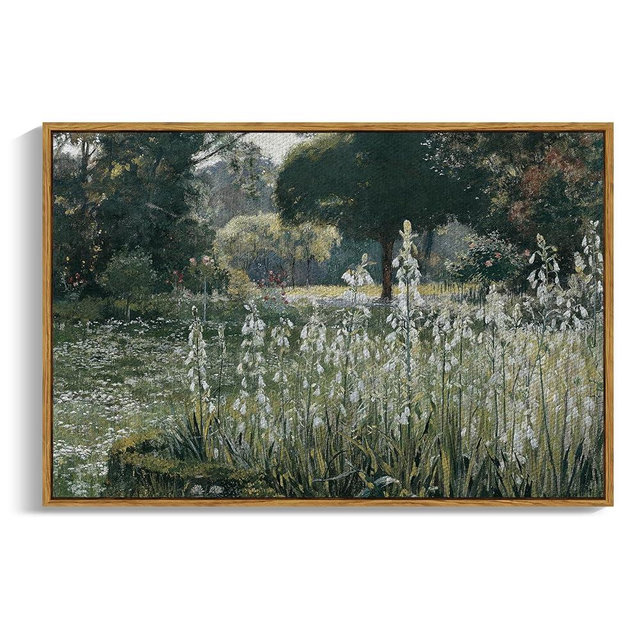 InSimSea Framed Landscape Canvas Wall Art Home Decor | Modern Farmhouse Decor for Room Aesthetic | Canvas Wall Art for Living Room Decor | Cottagecore Bedroom Kitchen Bathroom Decor 24x36inch