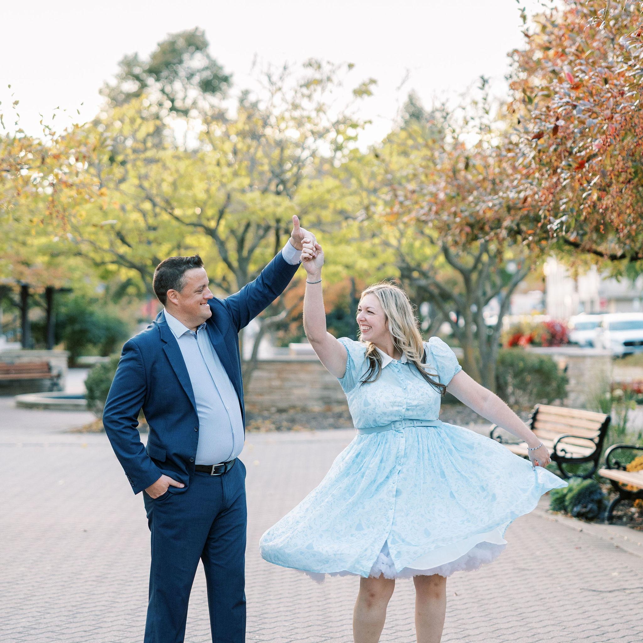 Engagement Shoot with our wedding photography, Melissa Schroeder Photography - https://www.melschroederphoto.com/