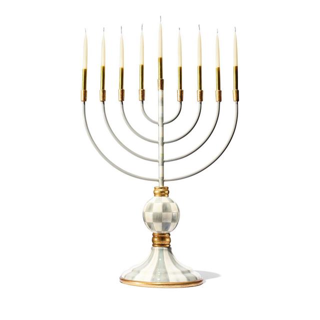 Mackenzie-Childs Sterling Check Menorah - 100% Exclusive