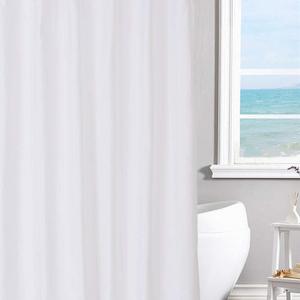N&Y HOME - Fabric Shower Curtain Liner Solid White, Hotel Quality, Water repellent, Mildew Resistant, Washable, Odorless, Spa, 70 x 72 inches for Bathroom