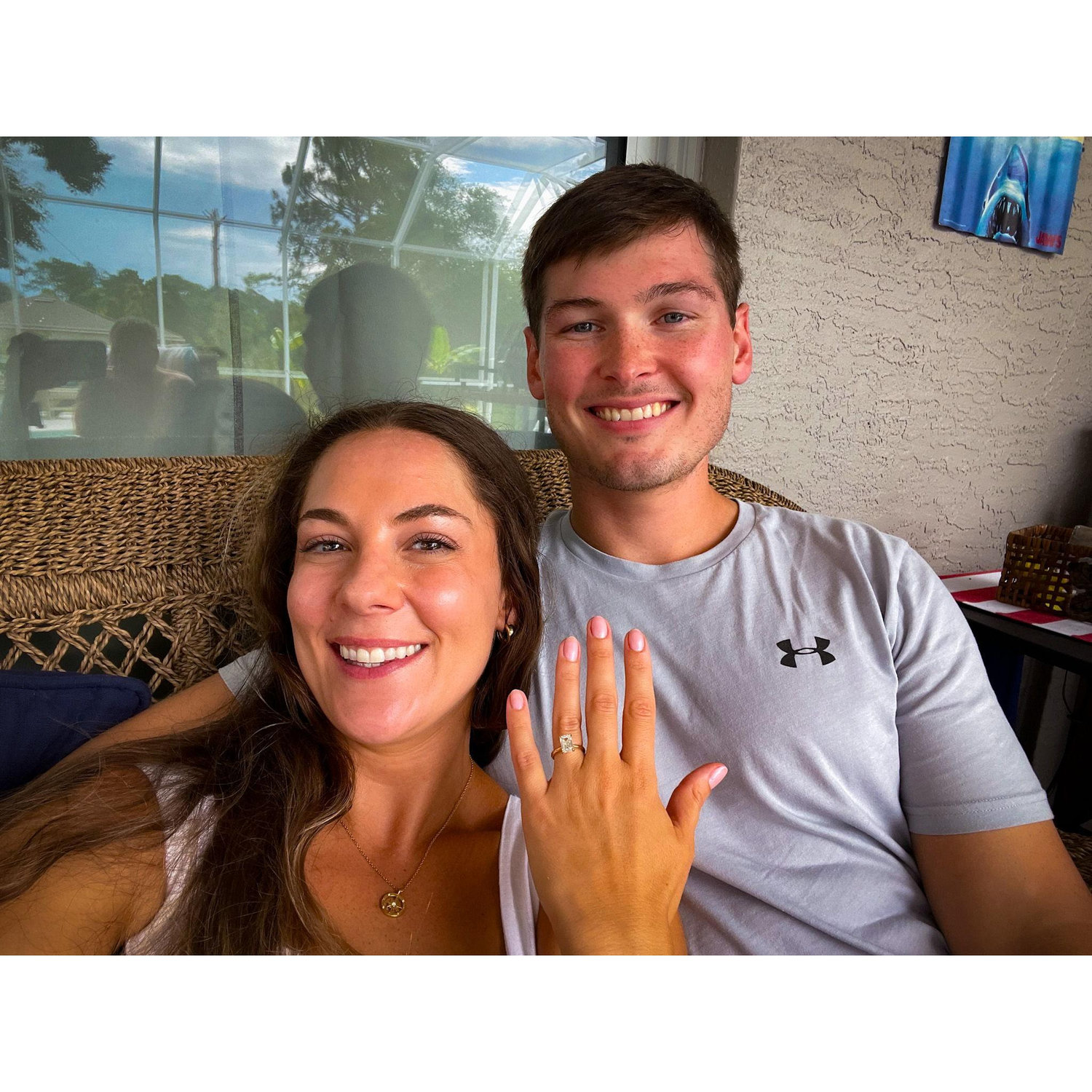 First engaged selfie.