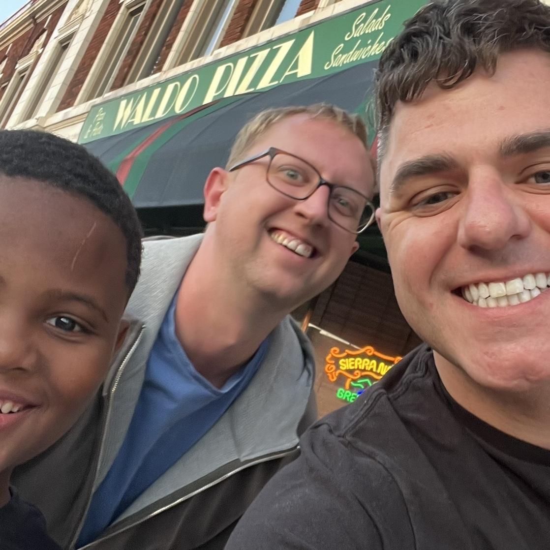 Our little with big brothers big sisters on our first outing.