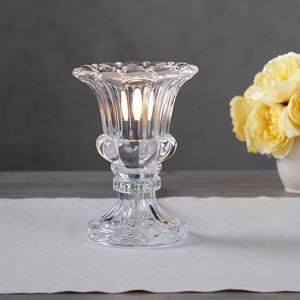 Etta Pressed Glass Bell AmbientLamp, Black Nickel