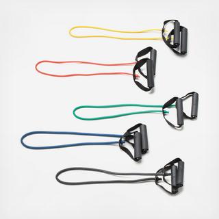 Tubing with Handles Exerciser 5-Piece Set