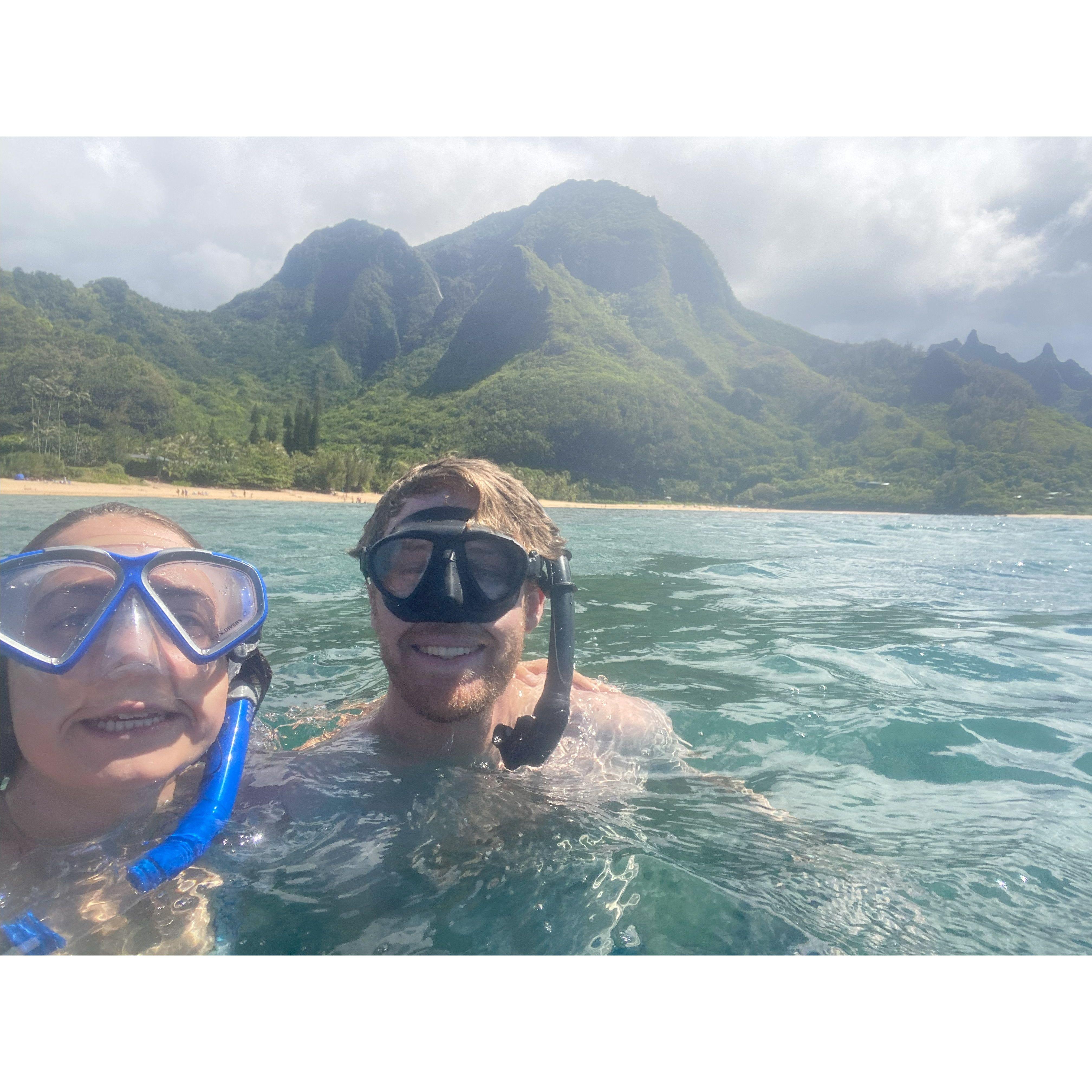 Snorkeling in Kauai (summer 2022)