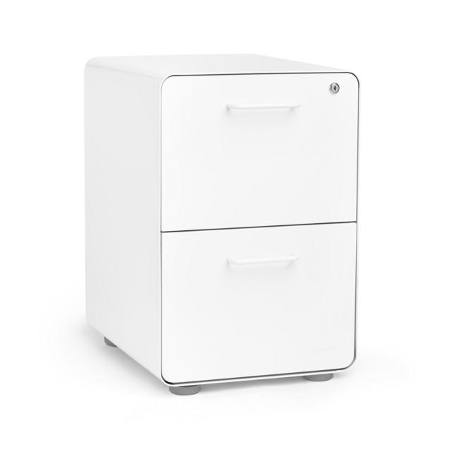 White Stow 2-Drawer File Cabinet